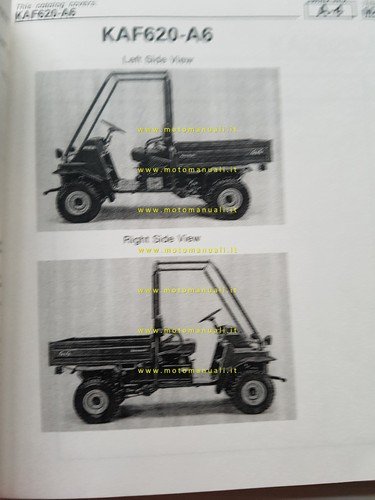 Kawasaki Mule 2510 1999 catalogo ricambi copia da microfiche originale