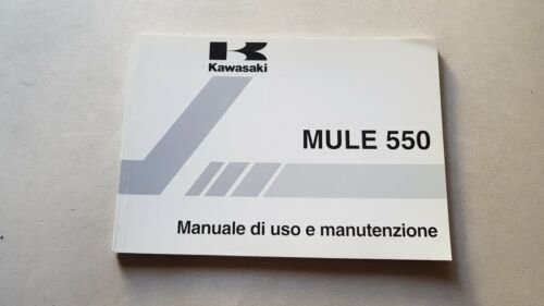 Kawasaki Mule 550 1997 manuale uso manutenzione originale italiano