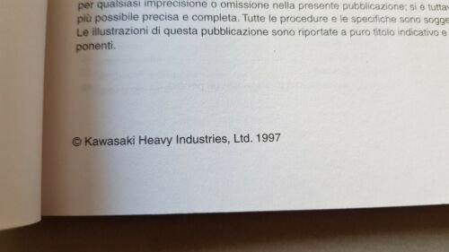 Kawasaki Mule 550 1997 manuale uso manutenzione originale italiano