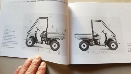 Kawasaki Mule 550 1997 manuale uso manutenzione originale italiano