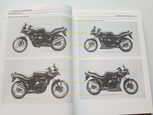 Kawasaki Ninja 500 - GPZ 500 S 1993 manuale officina …