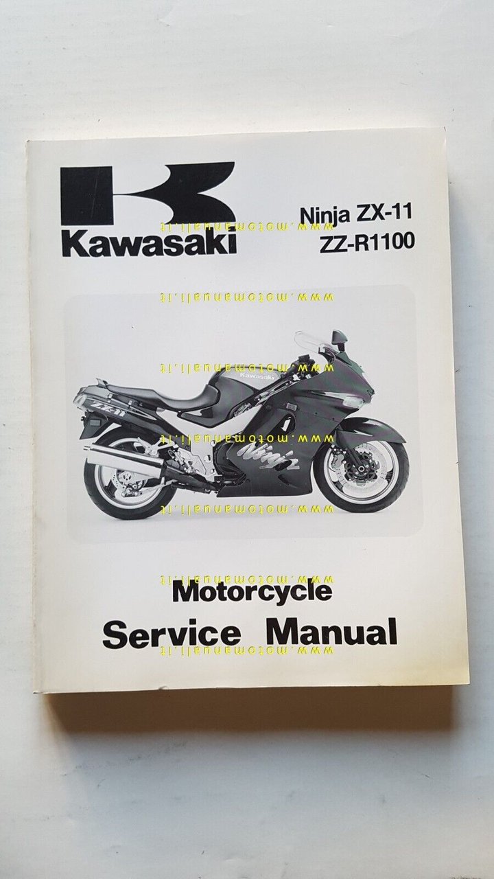 Kawasaki Ninja ZX-11 - ZZ-R 1100 1993 manuale officina INGLESE …