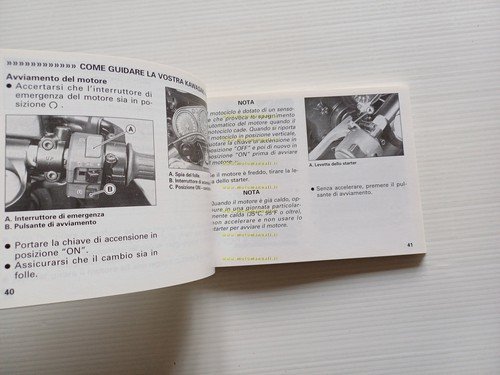 Kawasaki Ninja ZX-12 R 2000 manuale uso manutenzione originale italiano