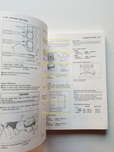 Kawasaki Ninja ZX-6 - ZZ-R 500-600 1990-93 manuale officina originale …