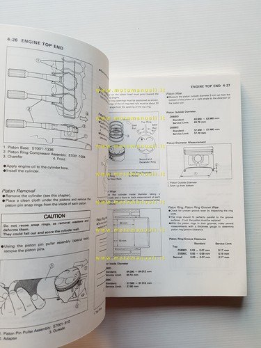 Kawasaki Ninja ZX-6 - ZZ-R 500-600 1990-93 manuale officina originale …