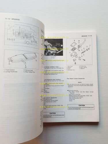 Kawasaki Ninja ZX-6 - ZZ-R 500-600 1990-93 manuale officina originale …