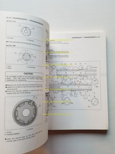 Kawasaki Ninja ZX-6 - ZZ-R 500-600 1990-93 manuale officina originale …
