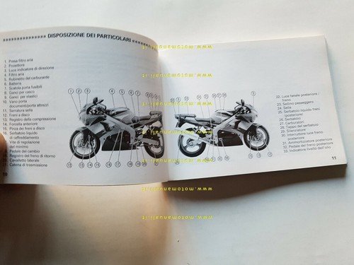 Kawasaki Ninja ZX-6 R 1999 manuale uso manutenzione italiano originale