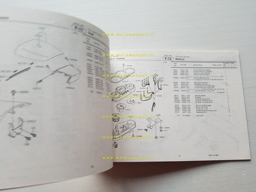 Kawasaki Ninja ZX-6R 1995 catalogo ricambi copia da microfiche originale