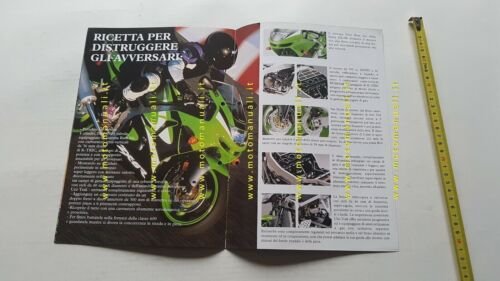 Kawasaki Ninja ZX-6R 1999 depliant ITALIANO originale moto brochure