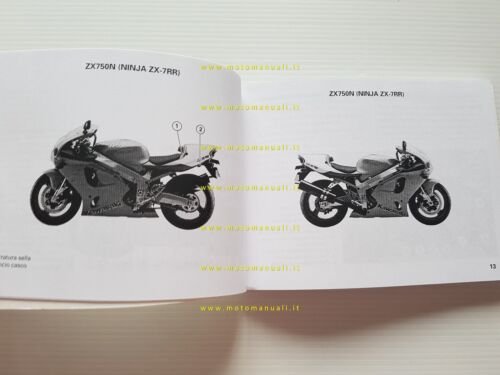 Kawasaki Ninja ZX-7 RR - ZX-7 R 2001 manuale uso …