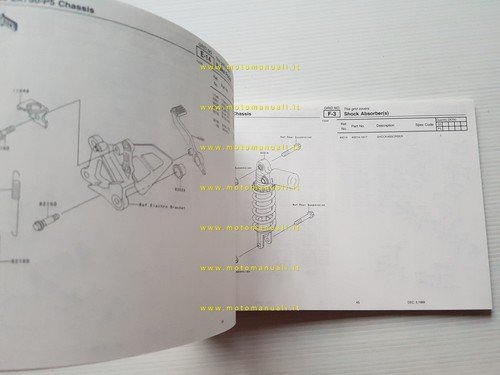 Kawasaki Ninja ZX-7R 2000 catalogo ricambi copia da microfiche originale