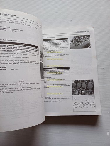 Kawasaki Ninja ZX-9R 1994 manuale officina INGLESE originale workshop manual