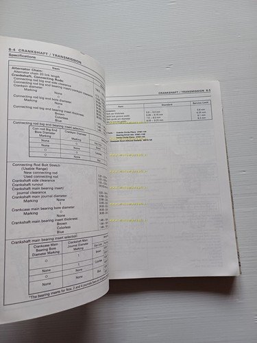 Kawasaki Ninja ZX-9R 1994 manuale officina INGLESE originale workshop manual