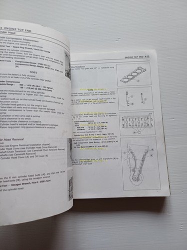 Kawasaki Ninja ZX-9R 1994 manuale officina INGLESE originale workshop manual