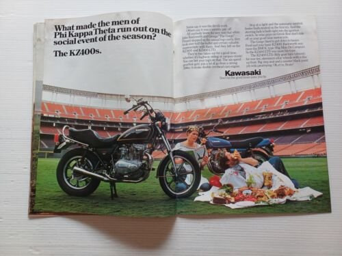 Kawasaki produzione modelli 1979 depliant USA originale