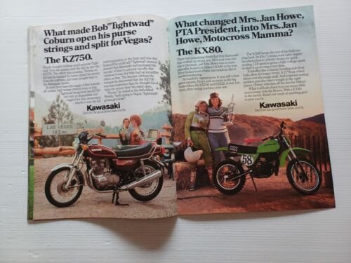 Kawasaki produzione modelli 1979 depliant USA originale
