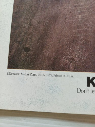 Kawasaki produzione modelli 1979 depliant USA originale