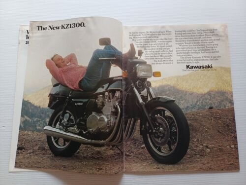 Kawasaki produzione modelli 1979 depliant USA originale