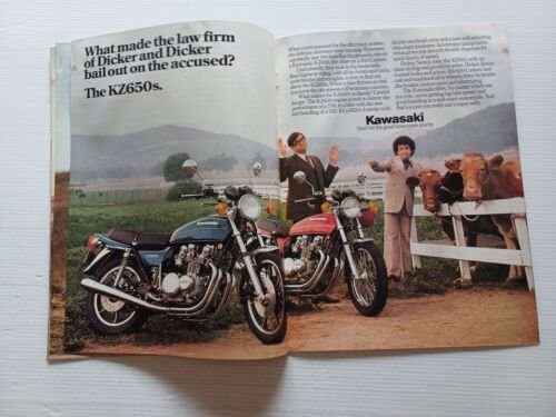 Kawasaki produzione modelli 1979 depliant USA originale