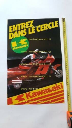 Kawasaki produzione modelli 1986 depliant originale francese brochure FRENCH