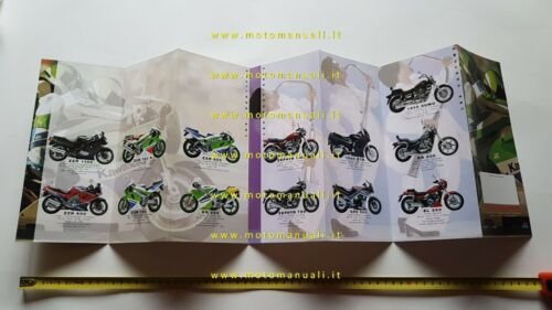 Kawasaki produzione modelli 1992 depliant FRANCESE originale moto brochure