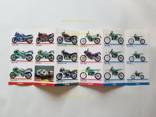 Kawasaki produzione modelli 1992 depliant italiano originale