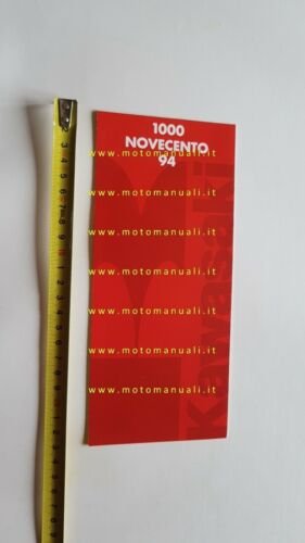Kawasaki produzione modelli 1994 depliant italiano originale moto brochure