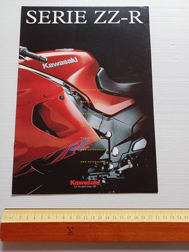 Kawasaki Serie ZZ-R 1100 600 250 1998 depliant italiano originale