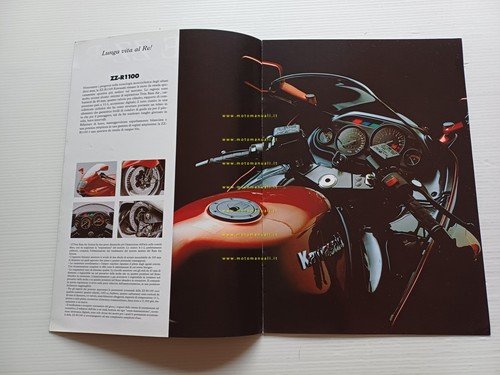 Kawasaki Serie ZZ-R 1100 600 250 1998 depliant italiano originale