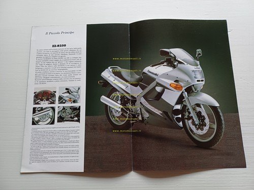 Kawasaki Serie ZZ-R 1100 600 250 1998 depliant italiano originale