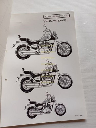 Kawasaki VN-15 (VN1500-C1) 1994 Model Information cartella stampa inglese