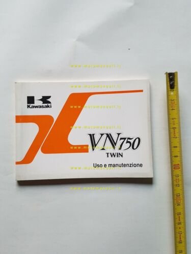 KAWASAKI VN 750 CUSTOM 1986 manuale uso originale moto italiano …