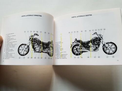KAWASAKI VN 750 CUSTOM 1986 manuale uso originale moto italiano …