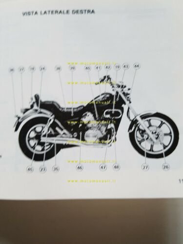 KAWASAKI VN 750 CUSTOM 1986 manuale uso originale moto italiano …