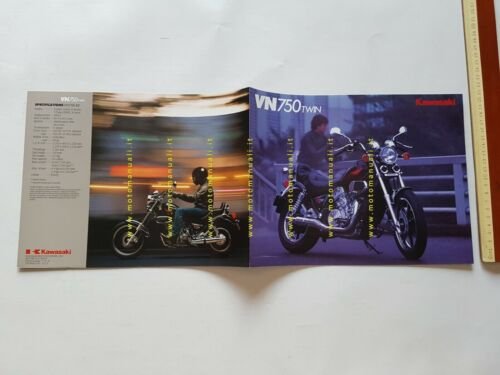 Kawasaki VN 750 TWIN depliant INGLESE originale ENGLISH