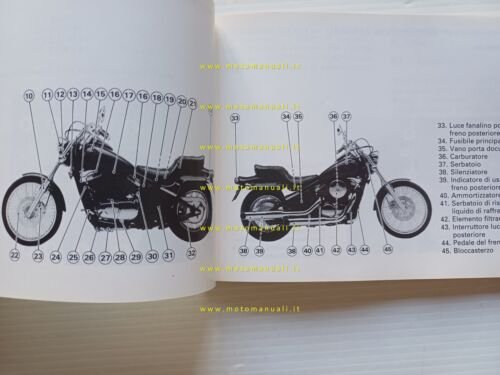 Kawasaki VN 800 1996 manuale uso manutenzione libretto originale italiano