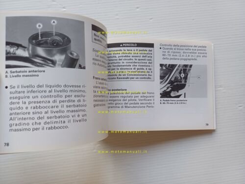 Kawasaki VN 800 1996 manuale uso manutenzione libretto originale italiano