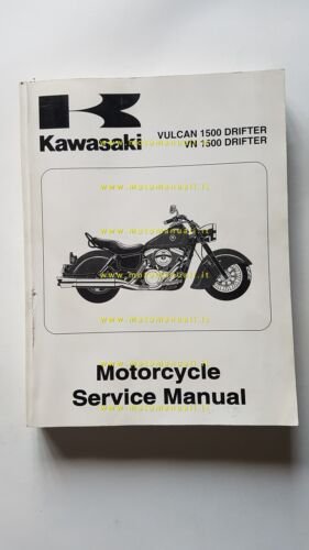 Kawasaki Vulcan 1500 Drifter 1999 manuale officina originale INGLESE shop …
