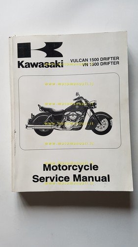 Kawasaki Vulcan 1500 Drifter 1999 manuale officina originale INGLESE shop …