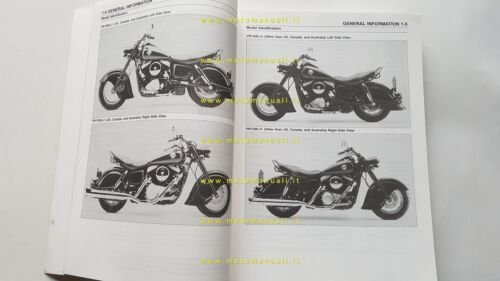 Kawasaki Vulcan 1500 Drifter 1999 manuale officina originale INGLESE shop …