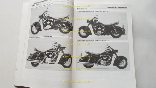 Kawasaki Vulcan 1500 Drifter 1999 manuale officina originale INGLESE shop …