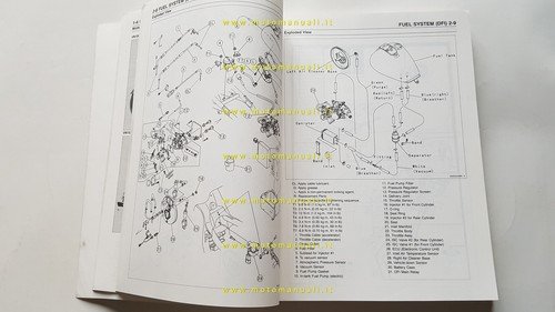 Kawasaki Vulcan 1500 Drifter 1999 manuale officina originale INGLESE shop …