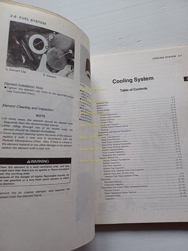 Kawasaki Vulcan 500 - EN 500 1990 SUPPLEMENTO manuale officina …