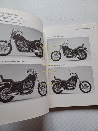 Kawasaki Vulcan 500 - EN 500 1990 SUPPLEMENTO manuale officina …