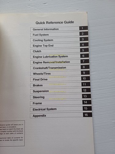 Kawasaki Vulcan 500 - EN 500 1990 SUPPLEMENTO manuale officina …
