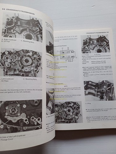 Kawasaki Vulcan VN 750 1985-86 manuale officina INGLESE originale Shop …