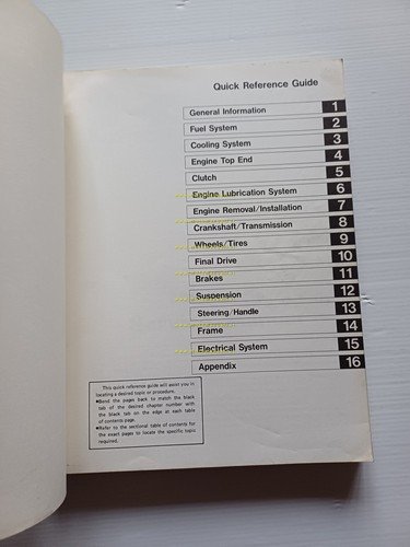 Kawasaki Vulcan VN 750 1985-86 manuale officina INGLESE originale Shop …