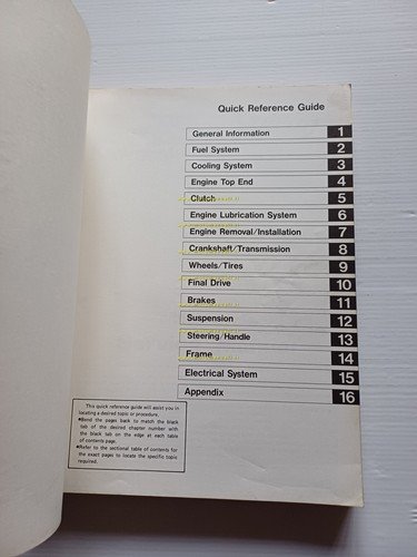 Kawasaki Vulcan VN 750 1985-86 manuale officina INGLESE originale Shop …