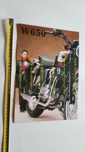 Kawasaki W 650 1999 depliant ITALIANO originale moto brochure